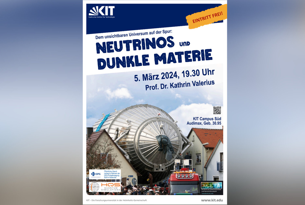 Vortrag Prof. Kathrin Valerius: “Dem unsichtbaren Universum auf der Spur: Neutrinos und Dunkle Materie”